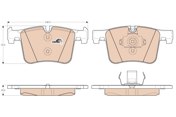 Brake Pad Set, disc brake (GDB1942)