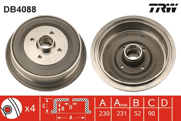 Brake Drum (DB4088)