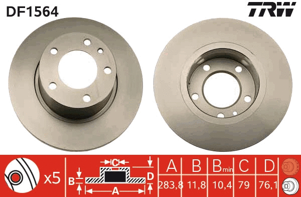 Brake Disc (DF1564)