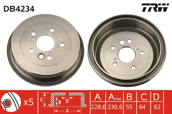 Brake Drum (DB4234)