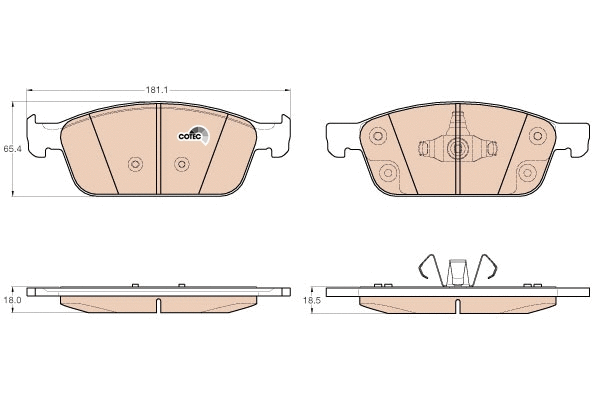 Brake Pad Set, disc brake (GDB2009)