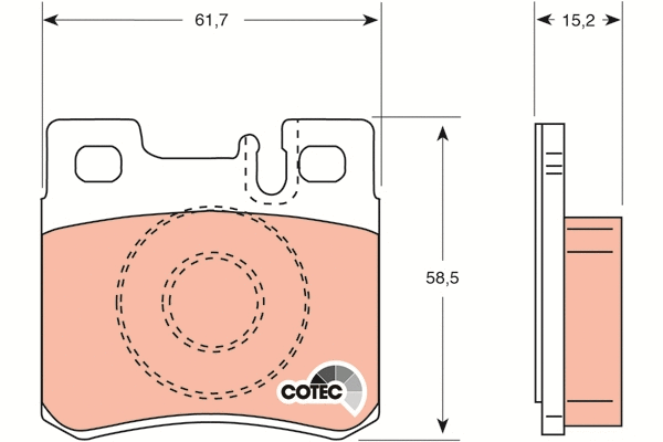 Brake Pad Set, disc brake (GDB987)