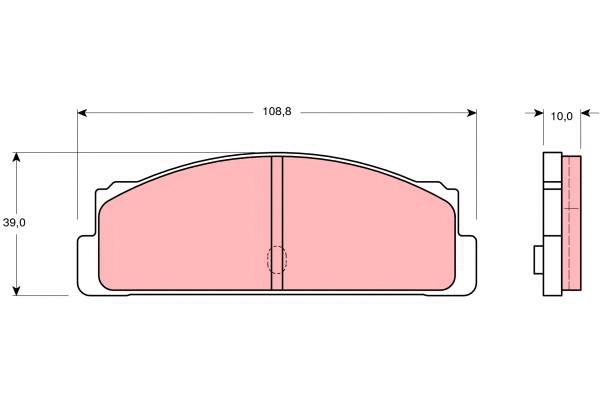 Brake Pad Set, disc brake (GDB107)