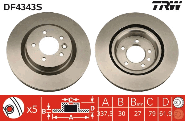 Brake Disc (DF4343S)