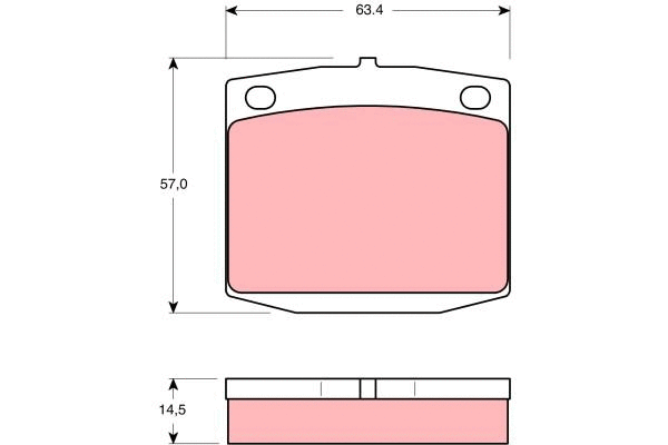 Brake Pad Set, disc brake (GDB235)