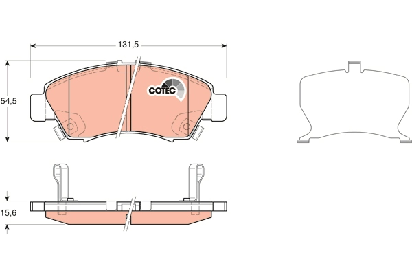 Brake Pad Set, disc brake (GDB3212DT)