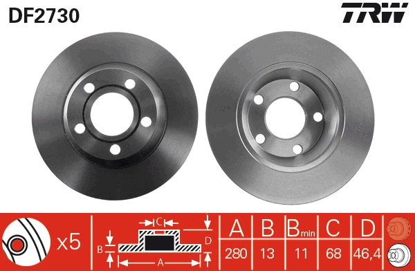 Brake Disc (DF2730)