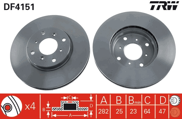 Brake Disc (DF4151)