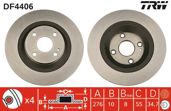 Brake Disc (DF4406)
