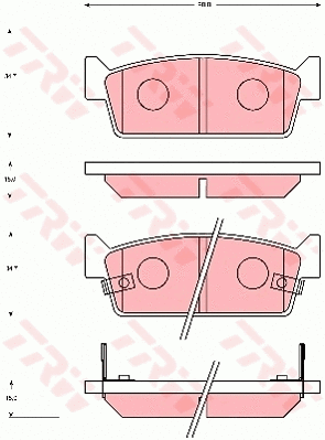 Brake Pad Set, disc brake (GDB7031)