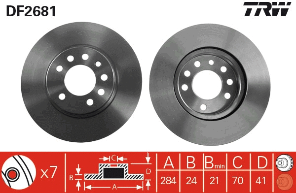 Brake Disc (DF2681)
