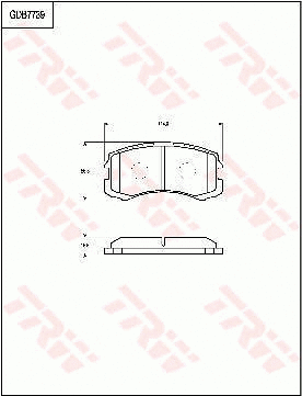 Brake Pad Set, disc brake (GDB7739)