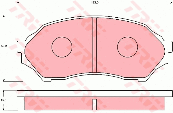 Brake Pad Set, disc brake (GDB7083)