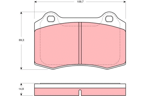 Brake Pad Set, disc brake (GDB1513)