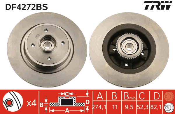 Brake Disc (DF4272BS)