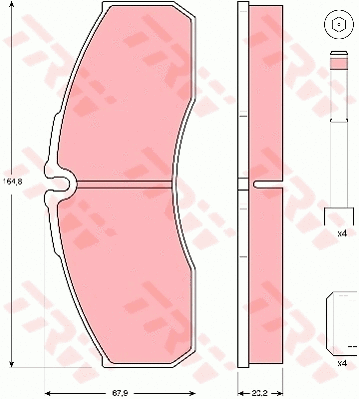 Brake Pad Set, disc brake (GDB3385)