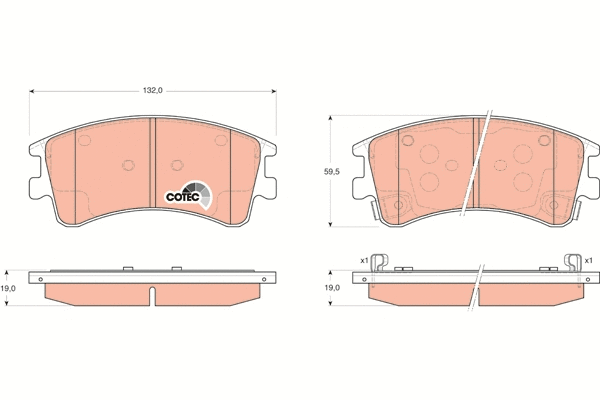 Brake Pad Set, disc brake (GDB3310)