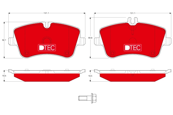 Brake Pad Set, disc brake (GDB1413DTE)