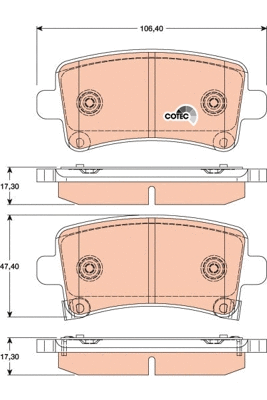 Brake Pad Set, disc brake (GDB1784)