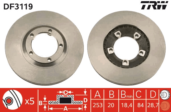 Brake Disc (DF3119)