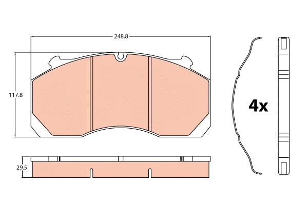 Brake Pad Set, disc brake (GDB5099)