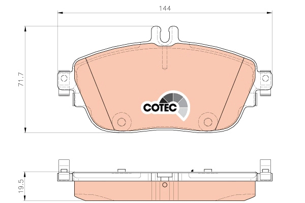 Brake Pad Set, disc brake (GDB1932DTE)