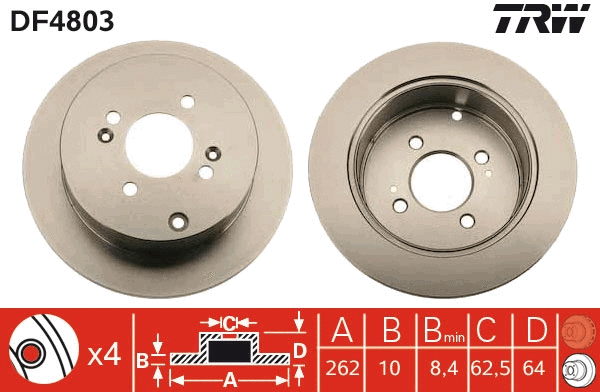 Brake Disc (DF4803)