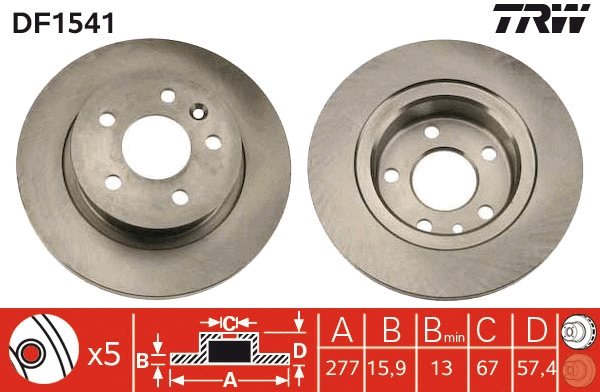Brake Disc (DF1541)