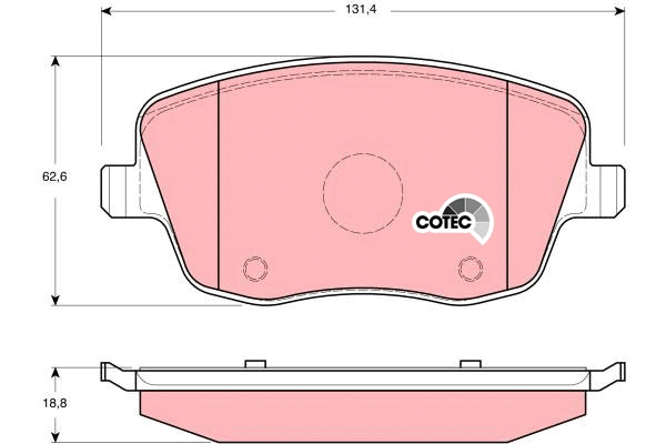 Brake Pad Set, disc brake (GDB1414)