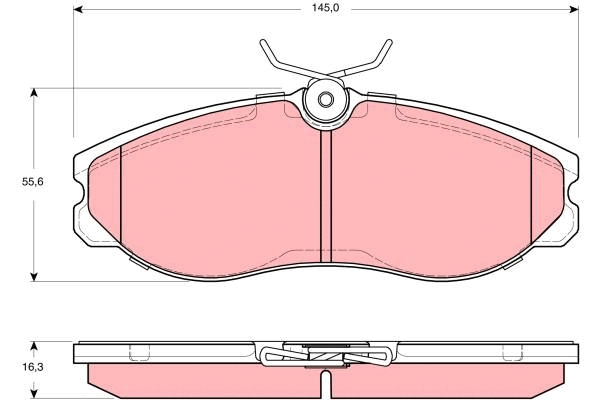 Brake Pad Set, disc brake (GDB3313)