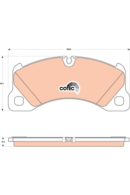 Brake Pad Set, disc brake (GDB1774)