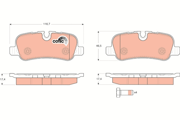 Brake Pad Set, disc brake