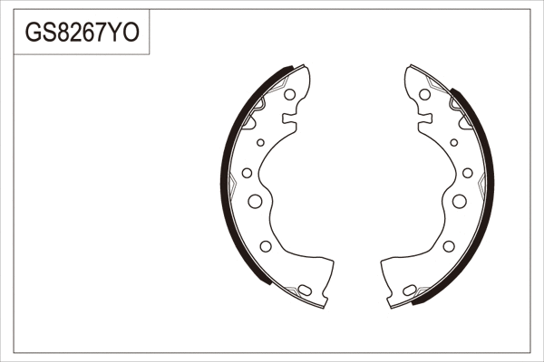 Brake Shoe Set (GS8267)