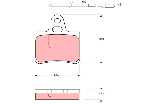 Brake Pad Set, disc brake (GDB278)