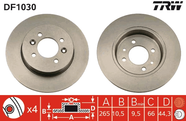 Brake Disc (DF1030)