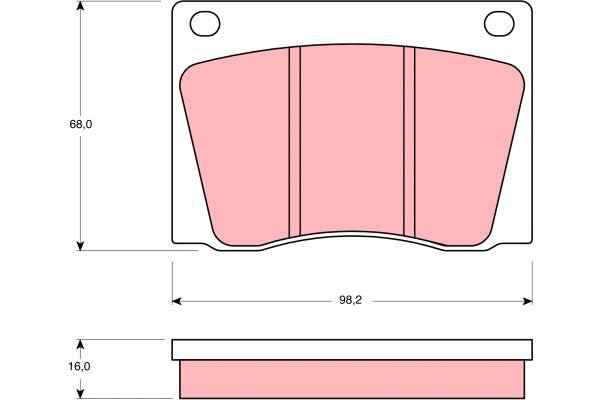 Brake Pad Set, disc brake (GDB531)
