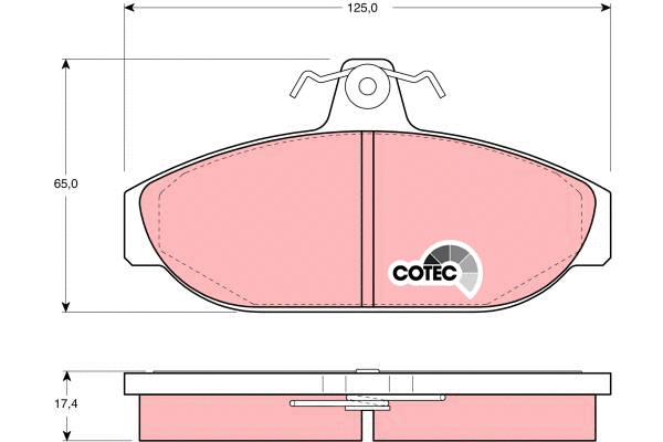 Brake Pad Set, disc brake (GDB482)
