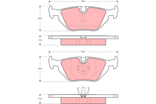 Brake Pad Set, disc brake (GDB1189)