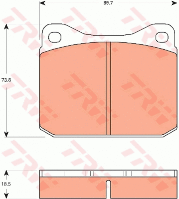 Brake Pad Set, disc brake (GDB7536)