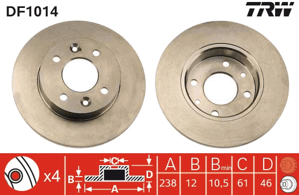 Brake Disc (DF1014)