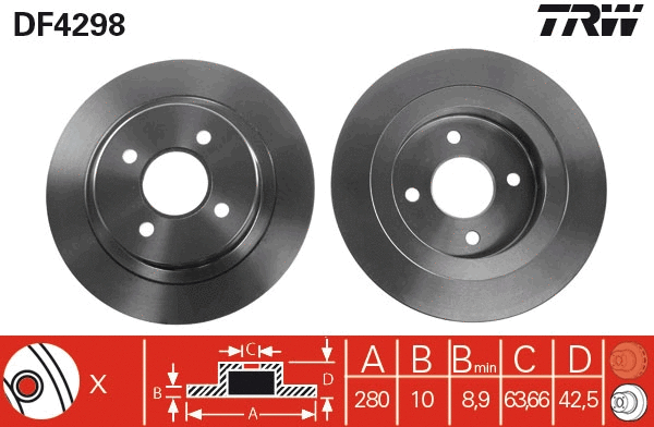Brake Disc (DF4298)