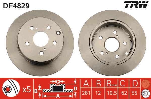 Brake Disc (DF4829)