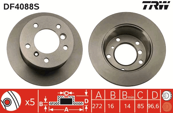 Brake Disc (DF4088S)