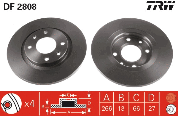 Brake Disc (DF2808)