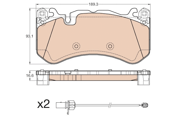 Brake Pad Set, disc brake (GDB1977)