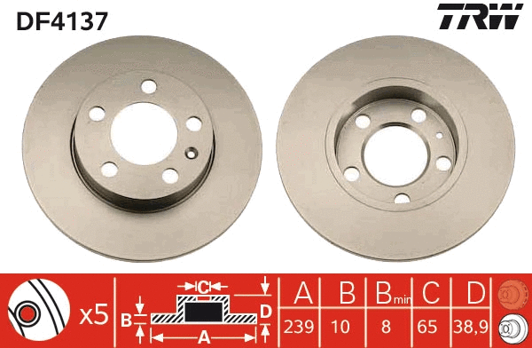 Brake Disc (DF4137)