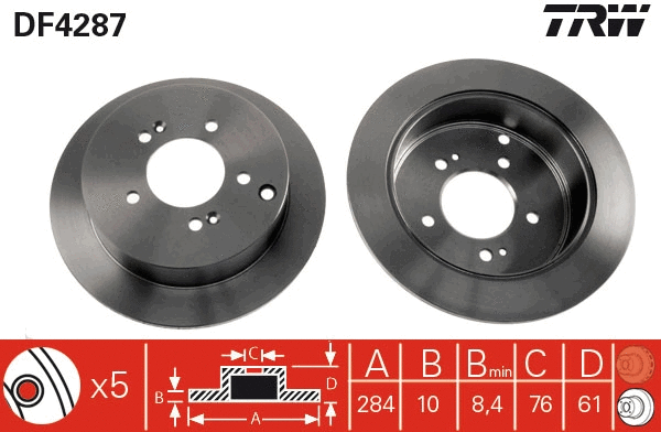 Brake Disc (DF4287)