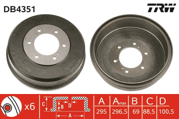 Brake Drum (DB4351)