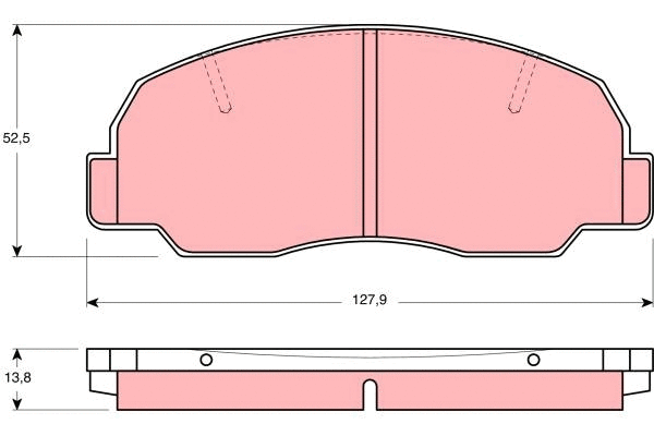 Brake Pad Set, disc brake (GDB980)
