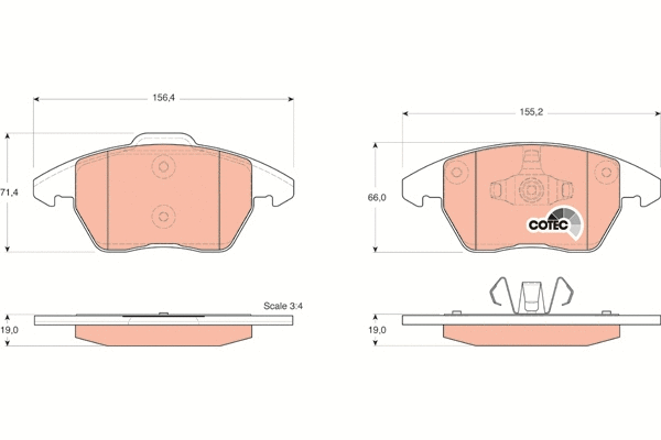 Brake Pad Set, disc brake (GDB1605)